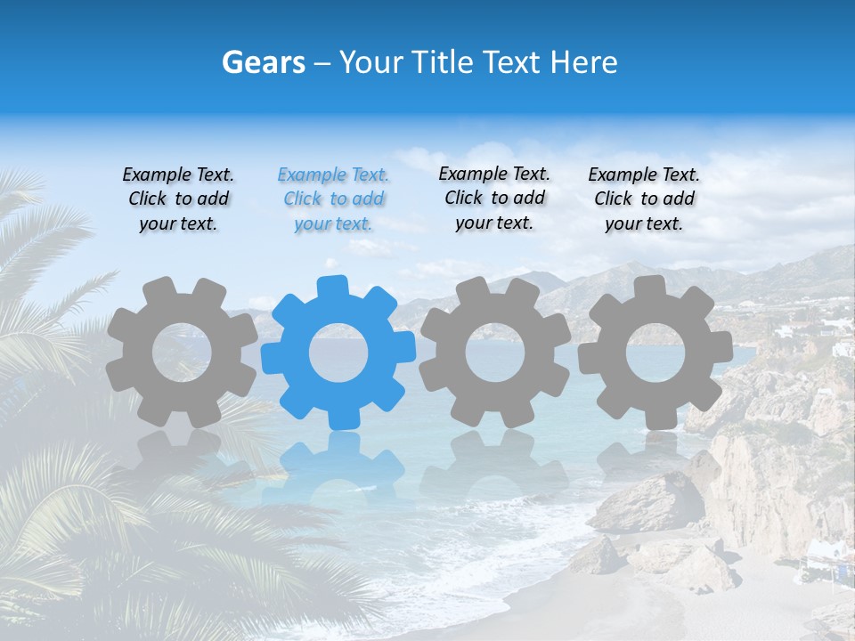 Summer Holiday Water PowerPoint Template