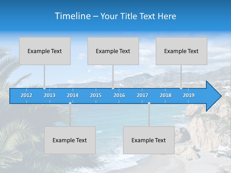 Summer Holiday Water PowerPoint Template