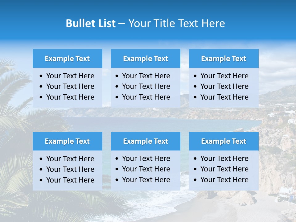 Summer Holiday Water PowerPoint Template