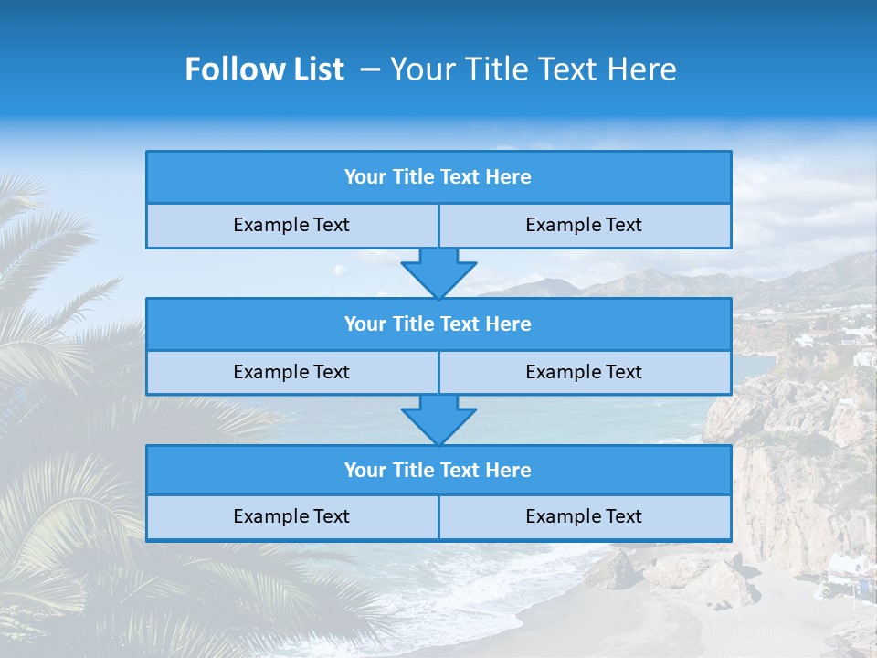 Summer Holiday Water PowerPoint Template