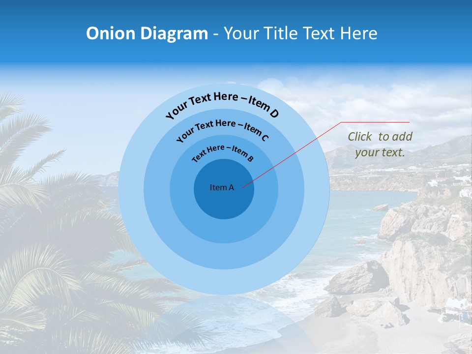 Summer Holiday Water PowerPoint Template