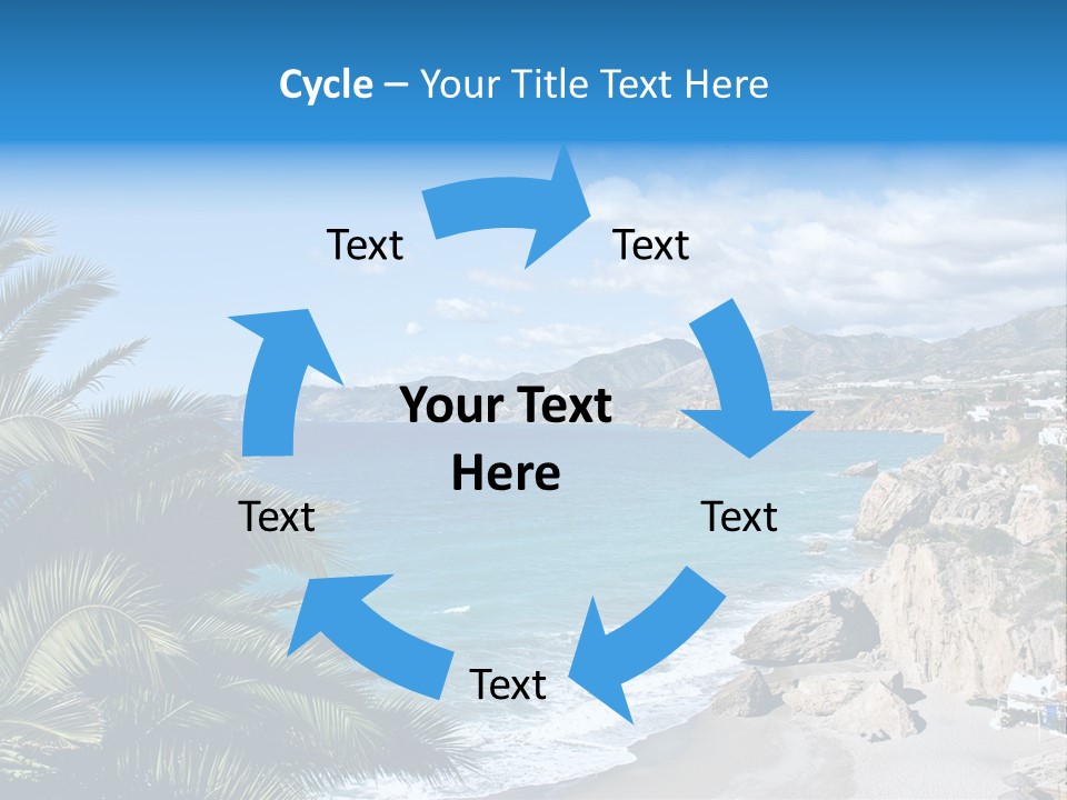 Summer Holiday Water PowerPoint Template