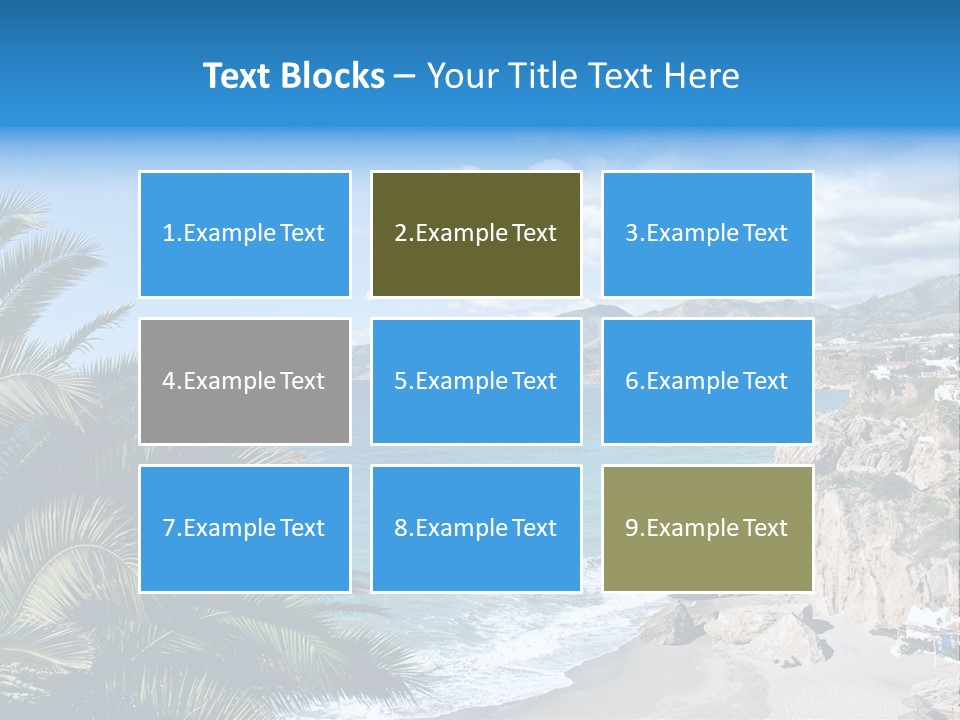 Summer Holiday Water PowerPoint Template