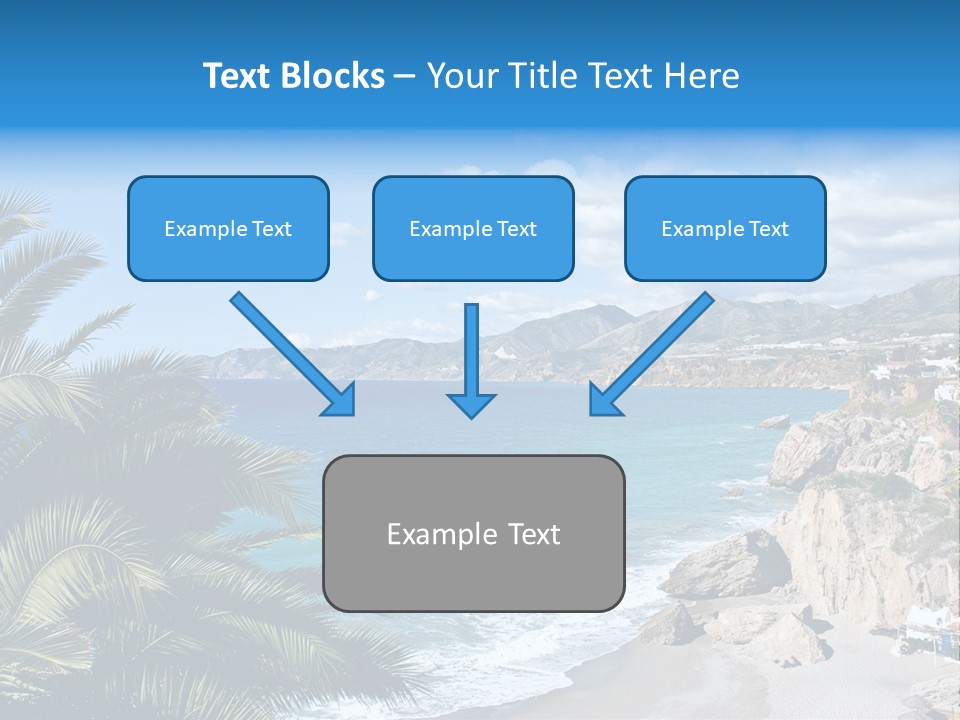 Summer Holiday Water PowerPoint Template