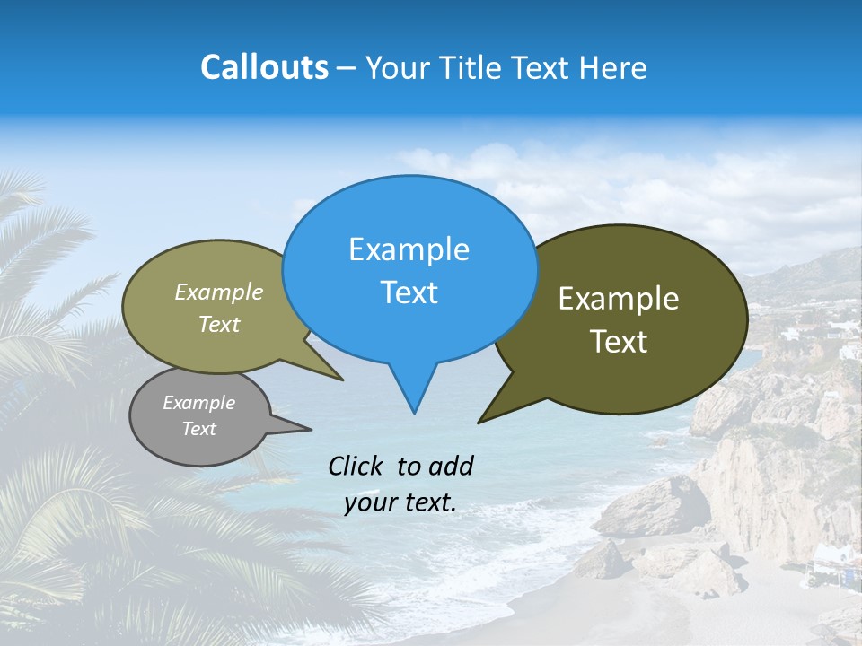 Summer Holiday Water PowerPoint Template