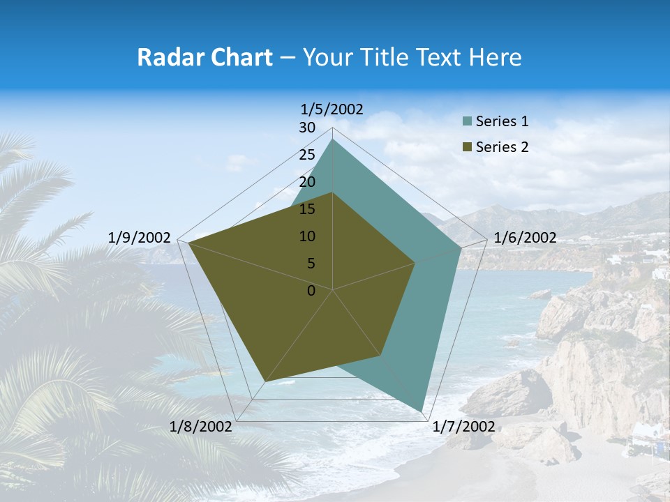 Summer Holiday Water PowerPoint Template