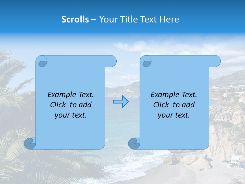 Summer Holiday Water PowerPoint Template