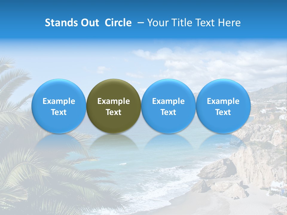 Summer Holiday Water PowerPoint Template