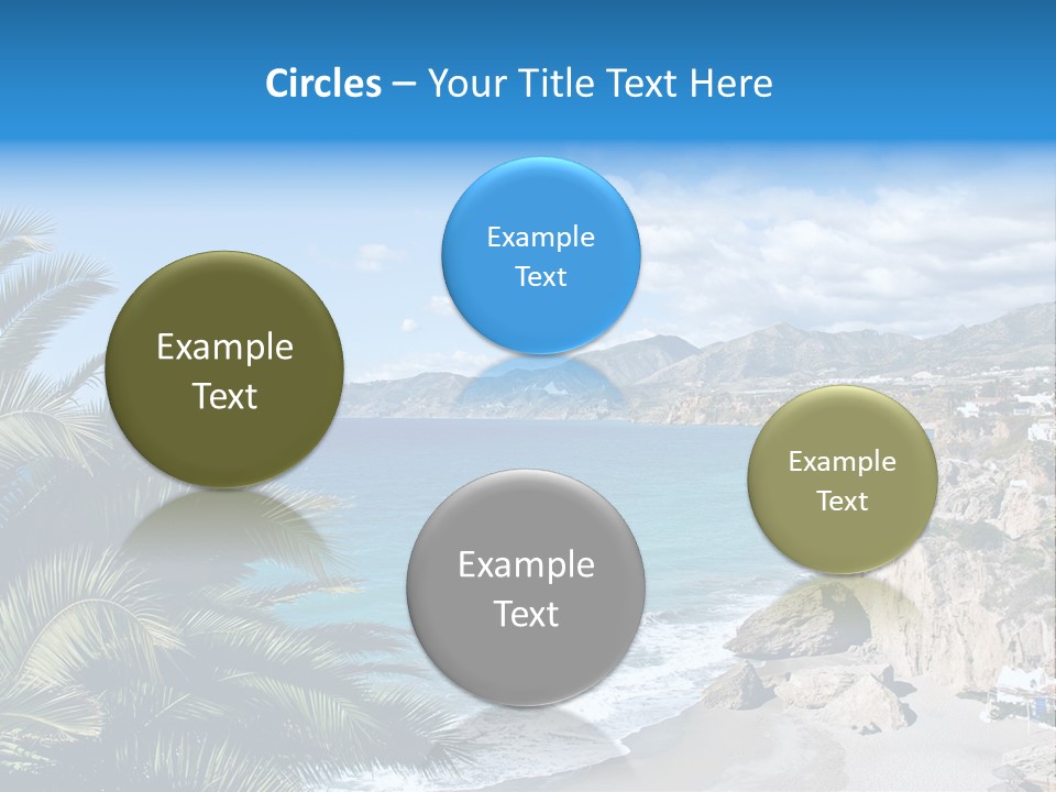 Summer Holiday Water PowerPoint Template