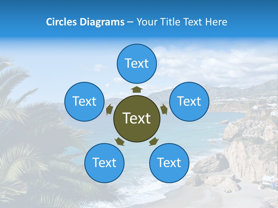 Summer Holiday Water PowerPoint Template