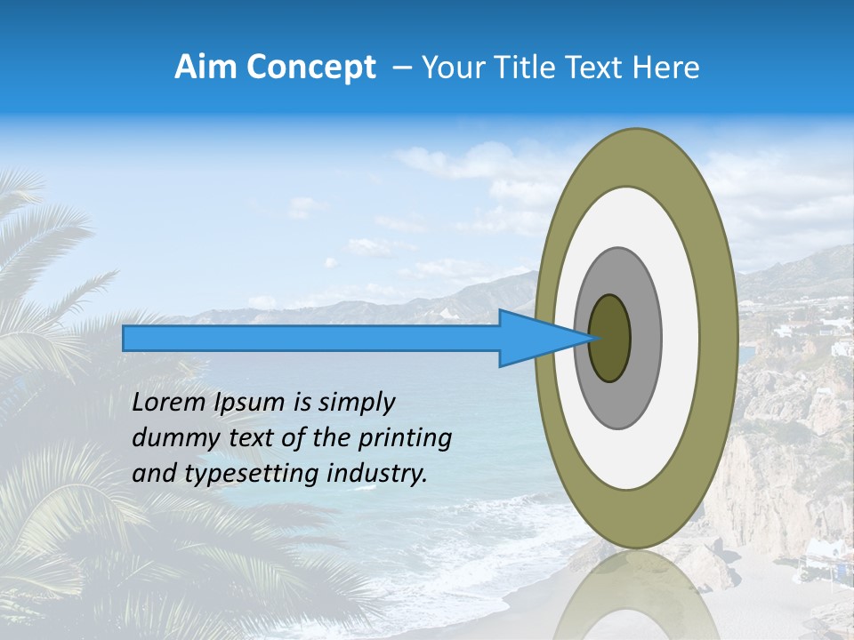 Summer Holiday Water PowerPoint Template