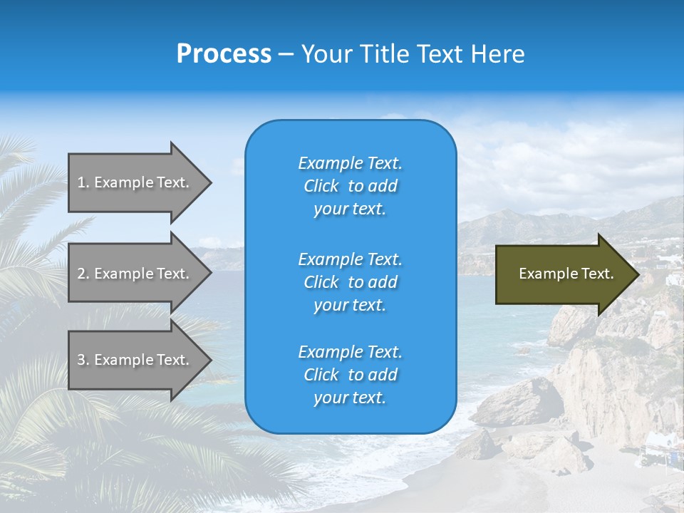 Summer Holiday Water PowerPoint Template