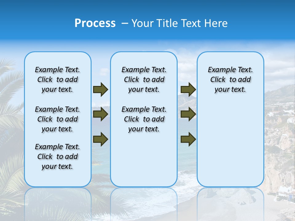 Summer Holiday Water PowerPoint Template