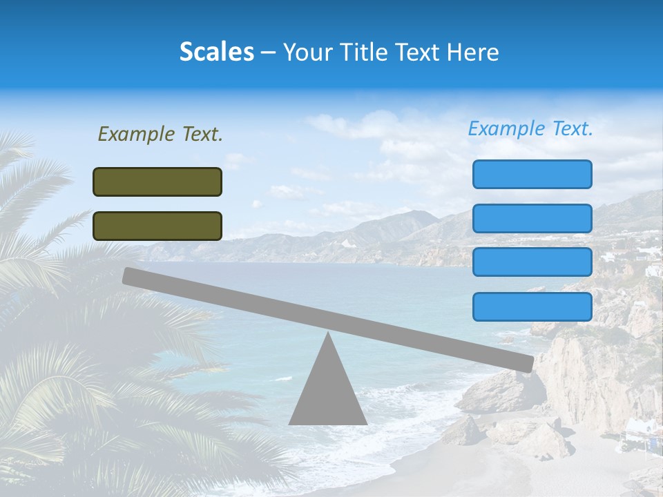 Summer Holiday Water PowerPoint Template