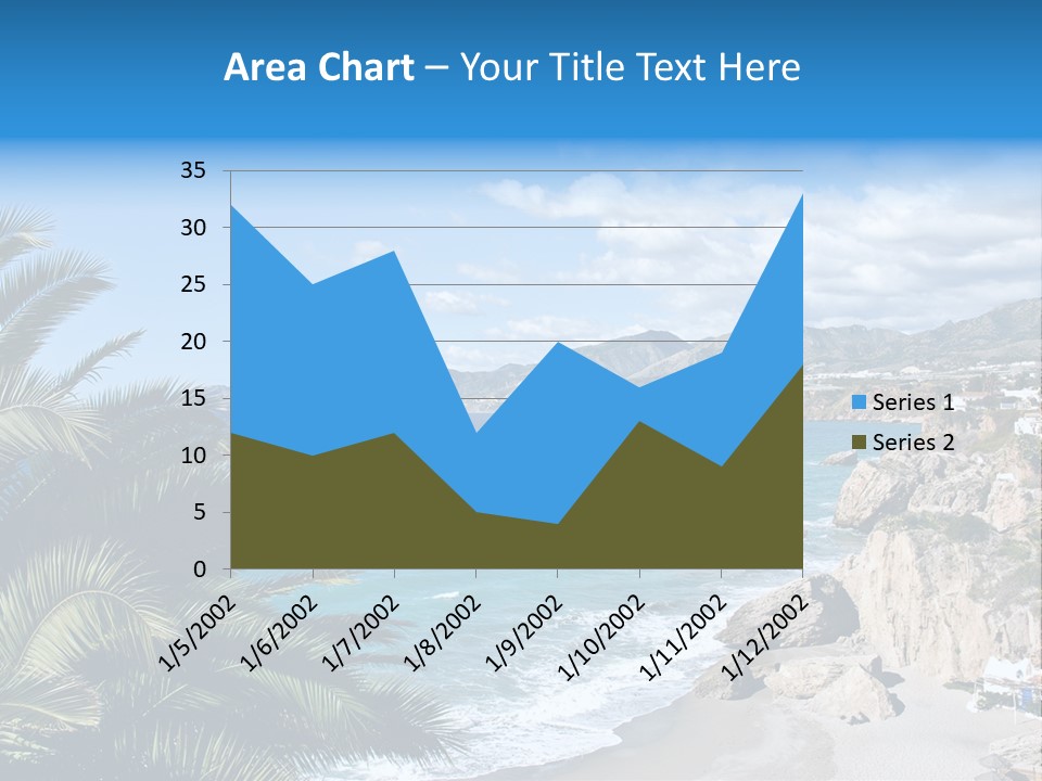 Summer Holiday Water PowerPoint Template