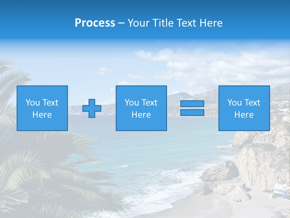 Summer Holiday Water PowerPoint Template