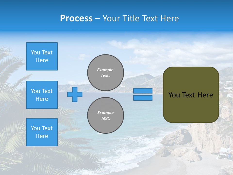 Summer Holiday Water PowerPoint Template
