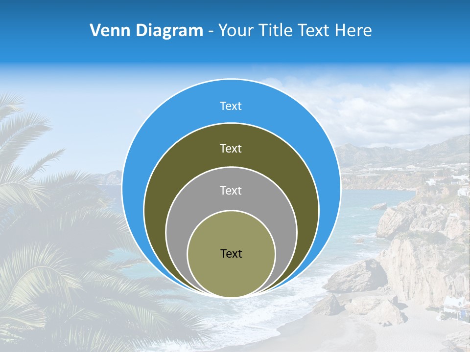 Summer Holiday Water PowerPoint Template
