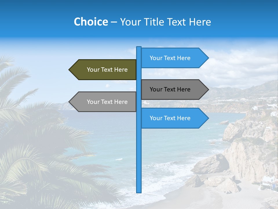 Summer Holiday Water PowerPoint Template