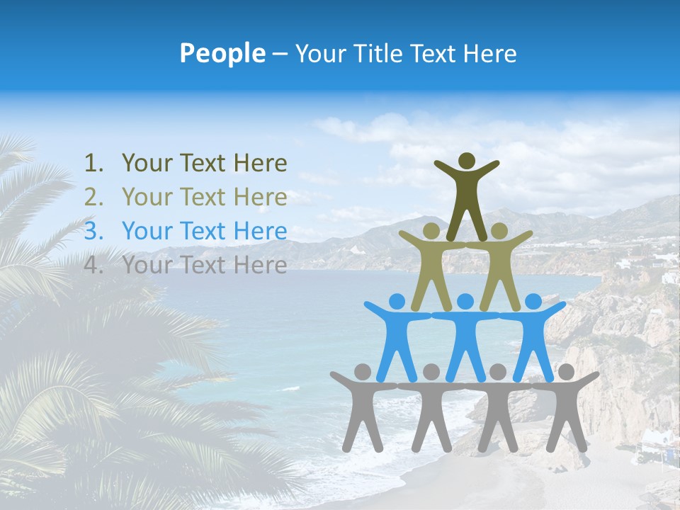 Summer Holiday Water PowerPoint Template