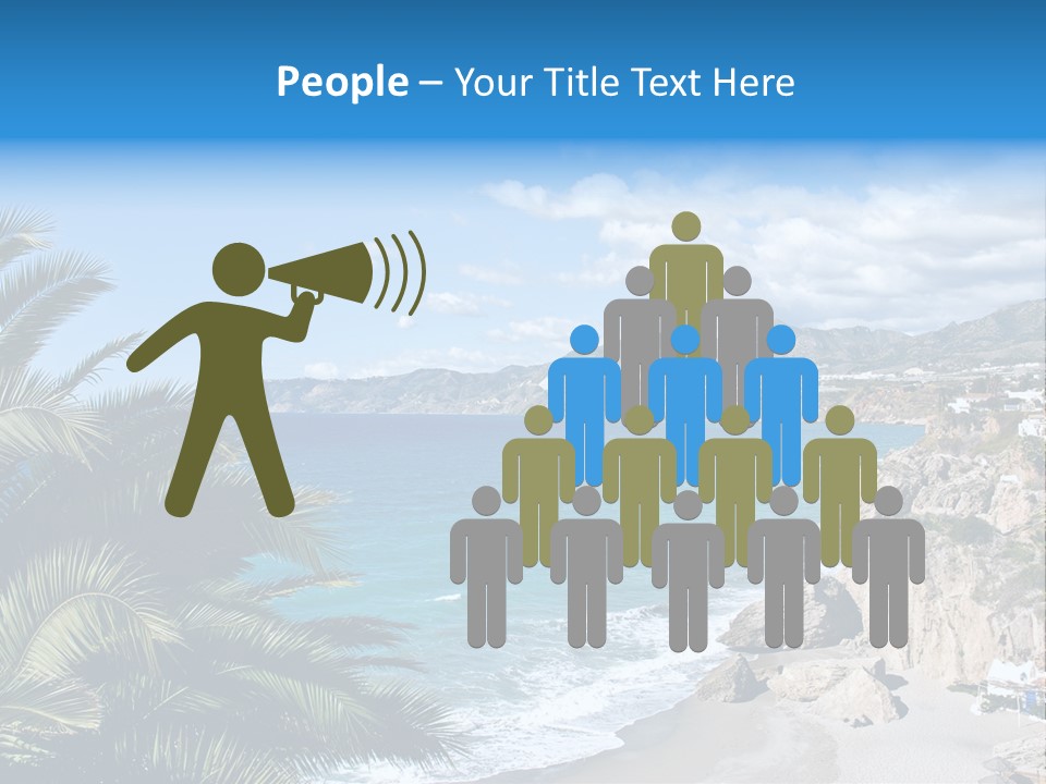 Summer Holiday Water PowerPoint Template