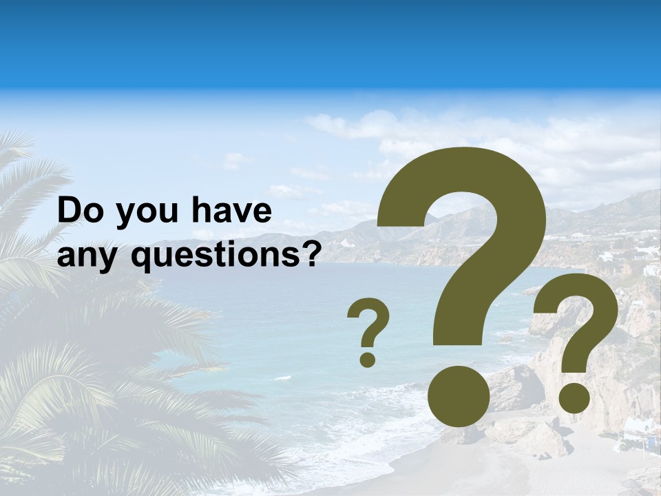 Summer Holiday Water PowerPoint Template