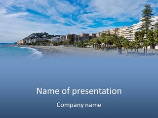 South Aerial Blue PowerPoint Template