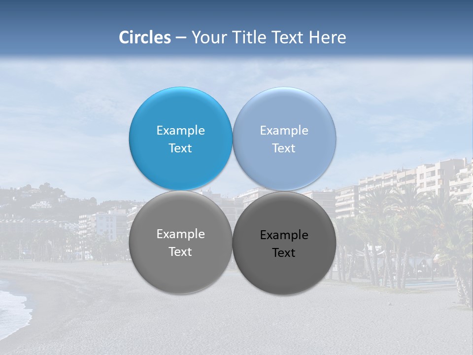 South Aerial Blue PowerPoint Template