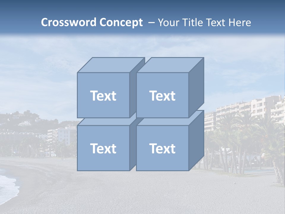 South Aerial Blue PowerPoint Template