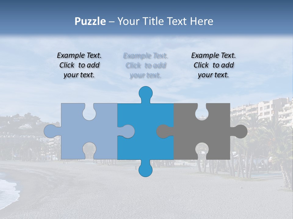 South Aerial Blue PowerPoint Template