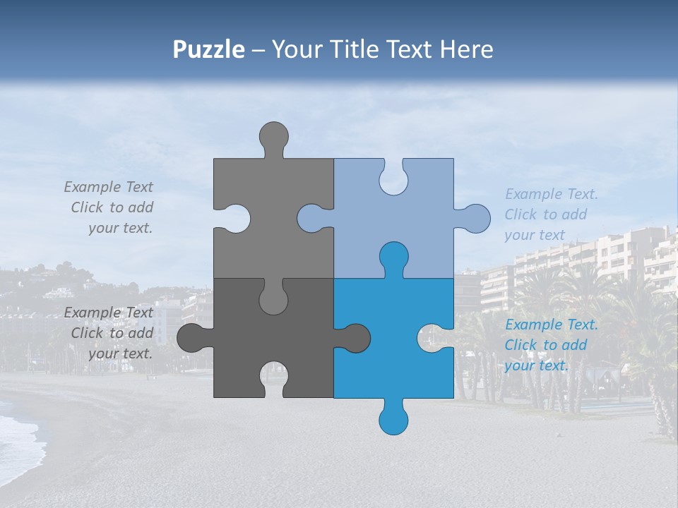 South Aerial Blue PowerPoint Template