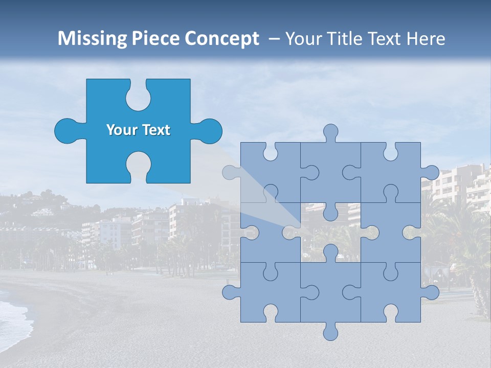 South Aerial Blue PowerPoint Template