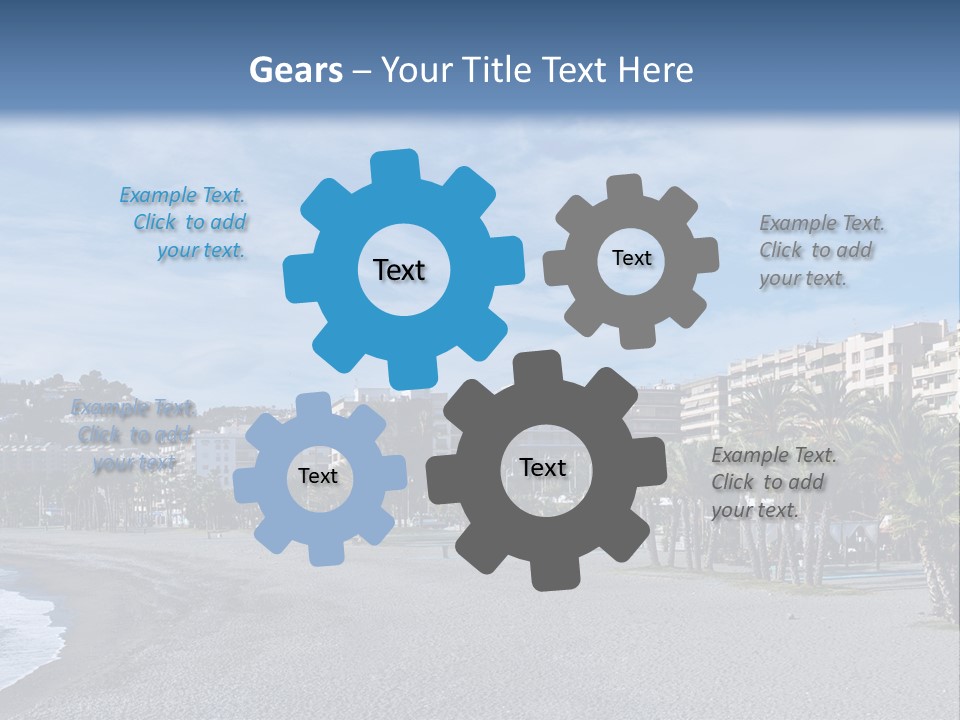 South Aerial Blue PowerPoint Template