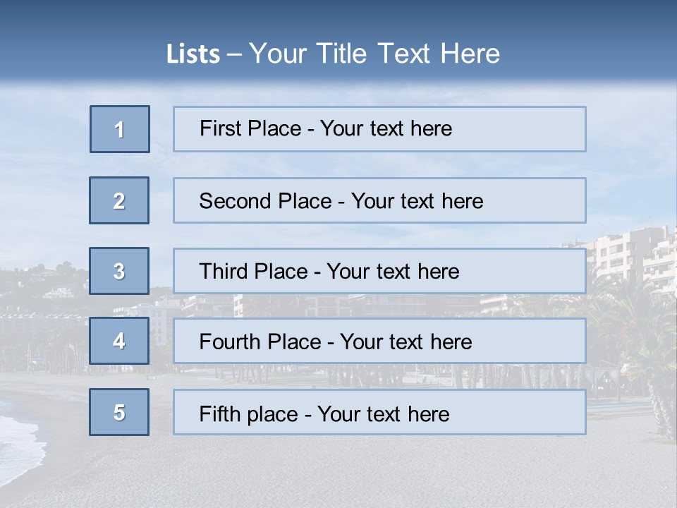 South Aerial Blue PowerPoint Template