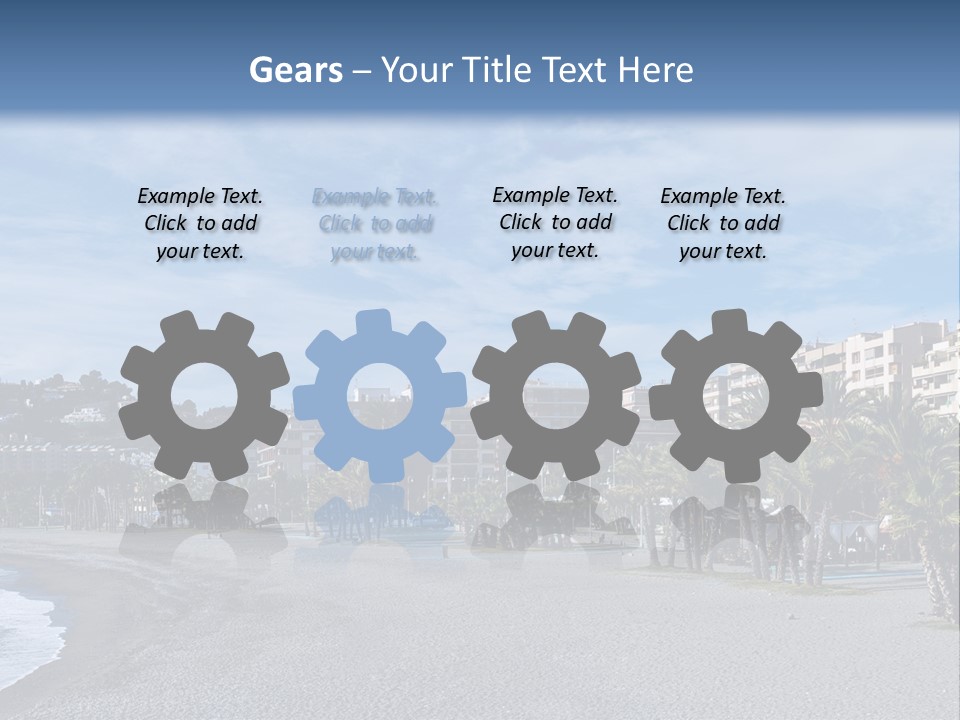 South Aerial Blue PowerPoint Template