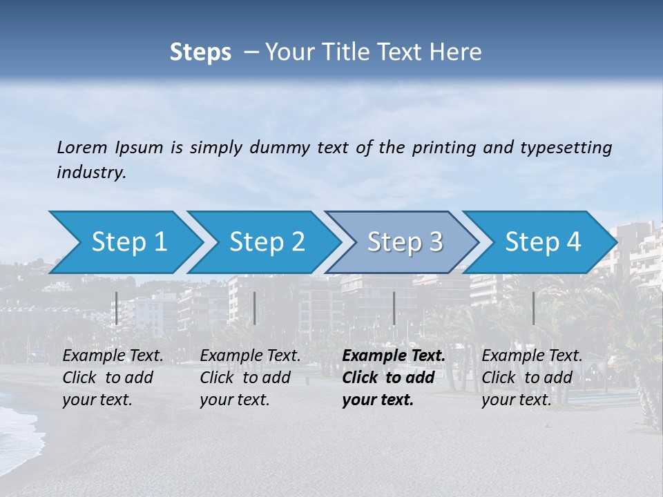 South Aerial Blue PowerPoint Template