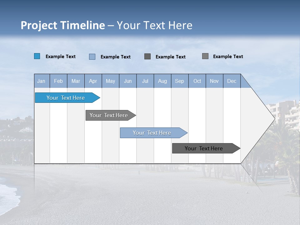 South Aerial Blue PowerPoint Template