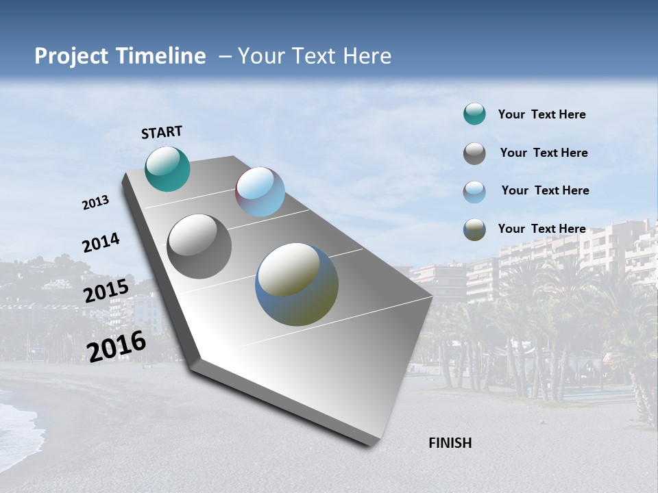 South Aerial Blue PowerPoint Template