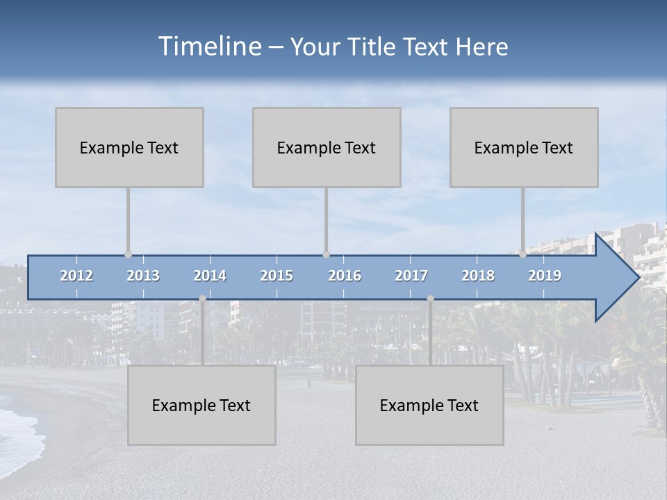 South Aerial Blue PowerPoint Template