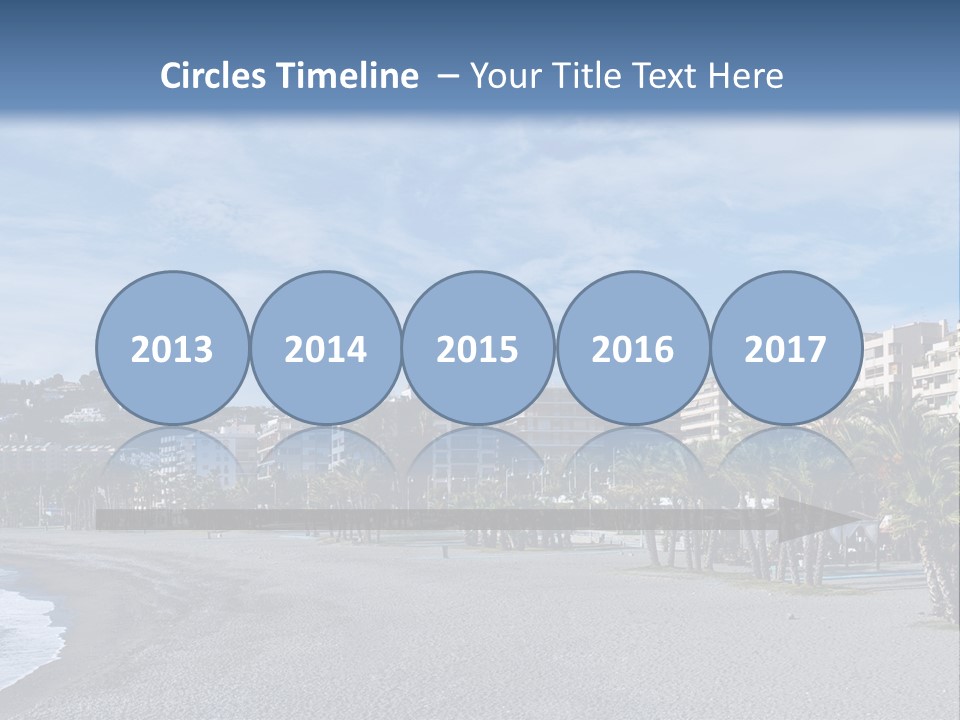 South Aerial Blue PowerPoint Template