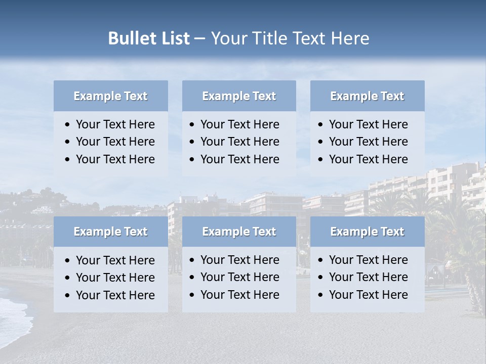 South Aerial Blue PowerPoint Template