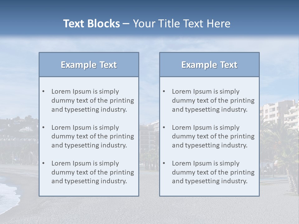South Aerial Blue PowerPoint Template