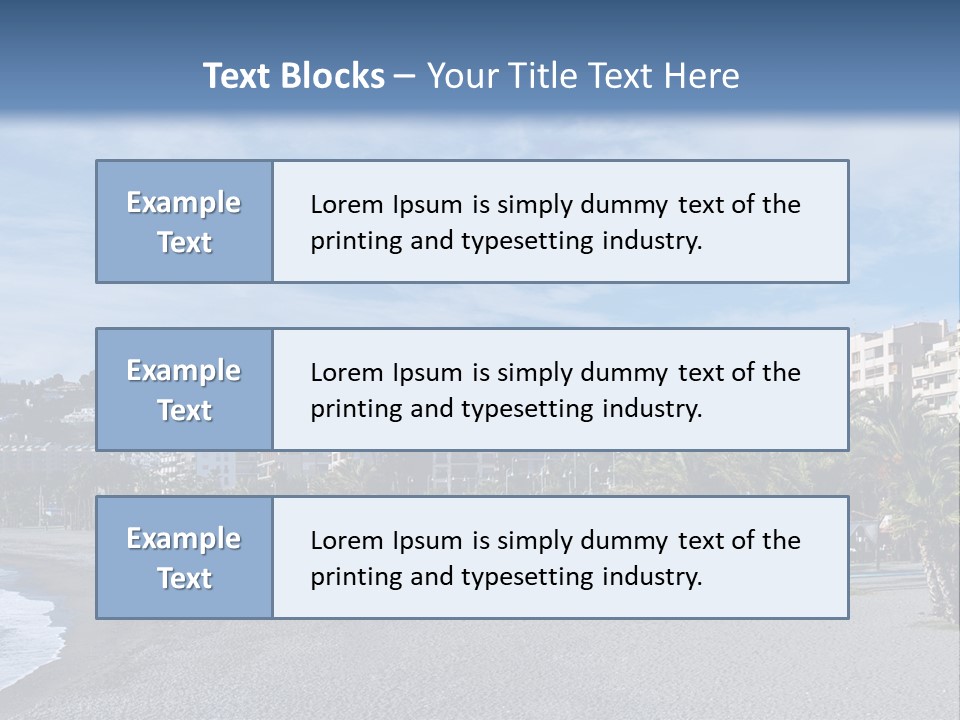 South Aerial Blue PowerPoint Template