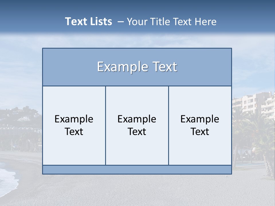 South Aerial Blue PowerPoint Template