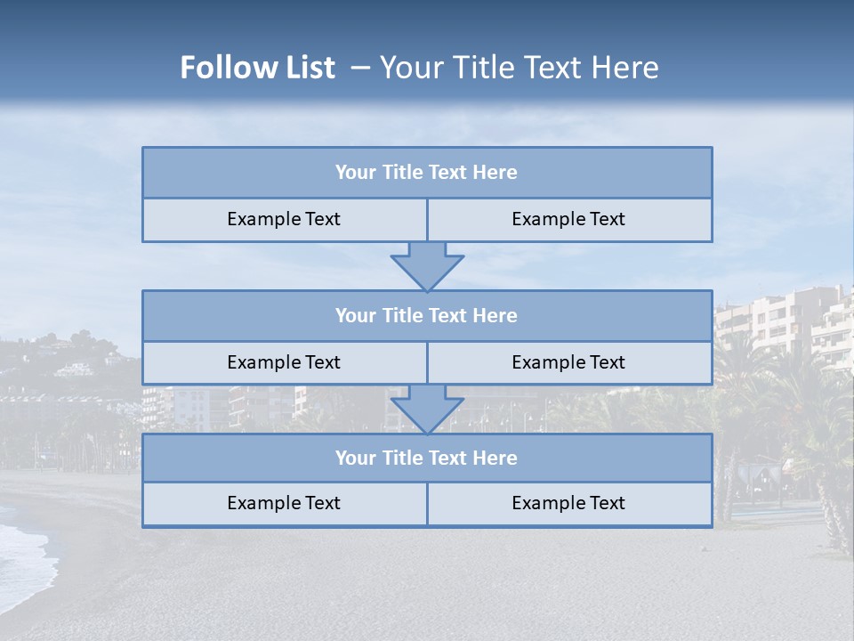 South Aerial Blue PowerPoint Template