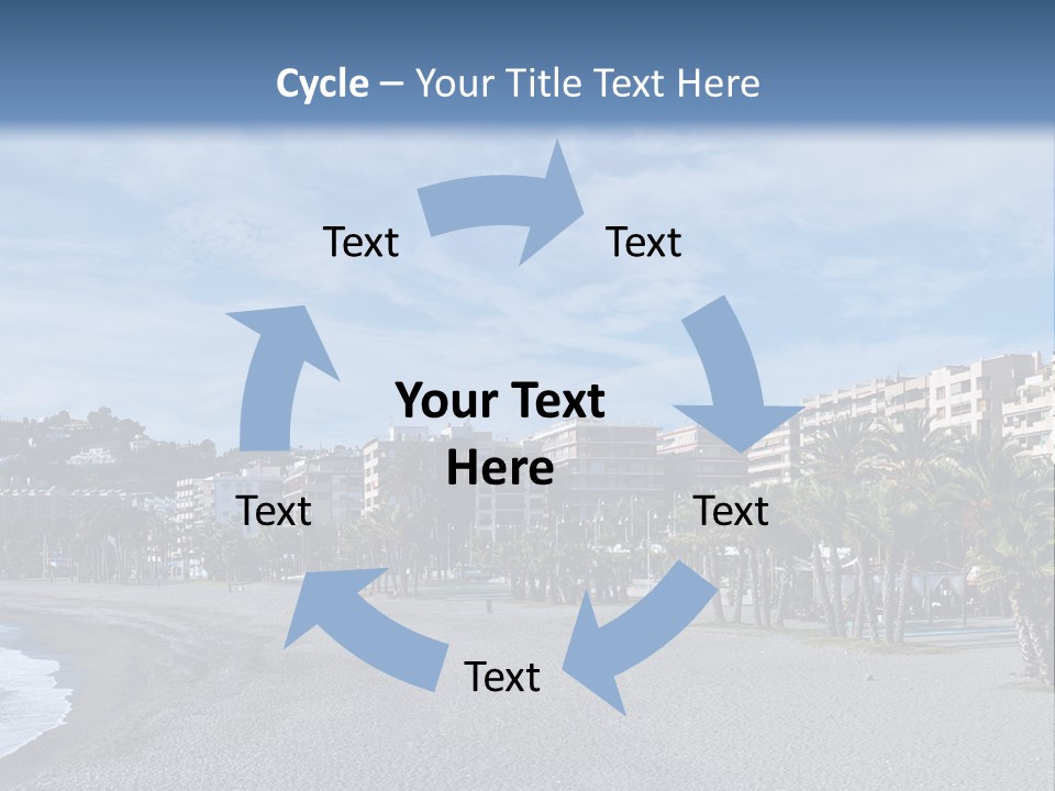 South Aerial Blue PowerPoint Template