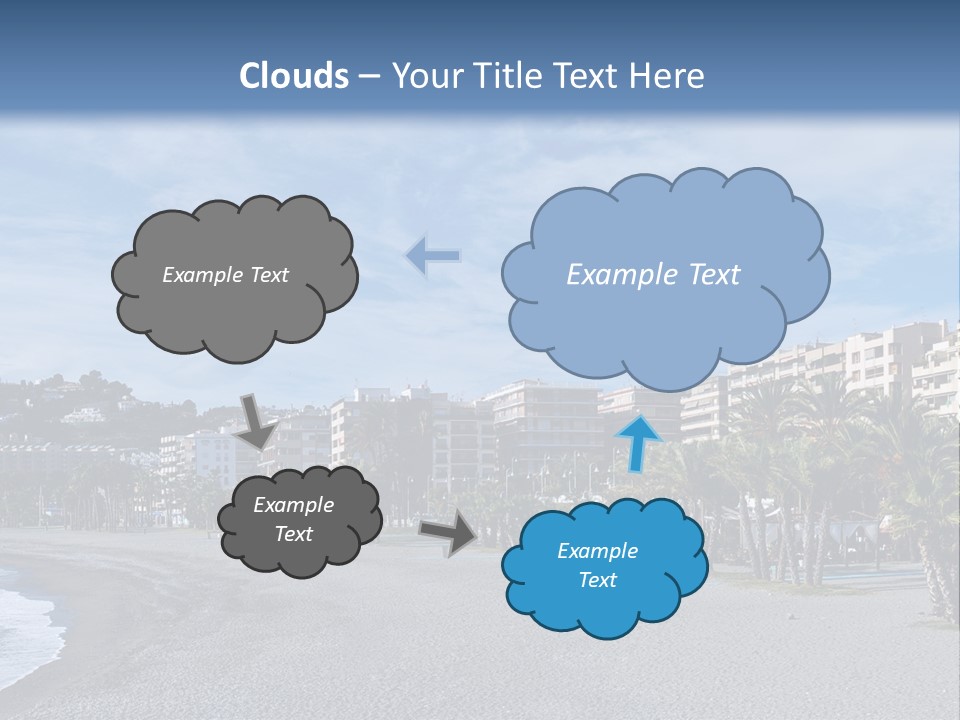 South Aerial Blue PowerPoint Template