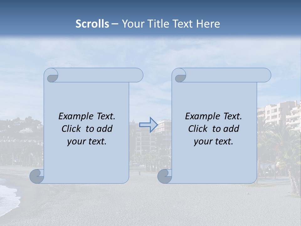 South Aerial Blue PowerPoint Template