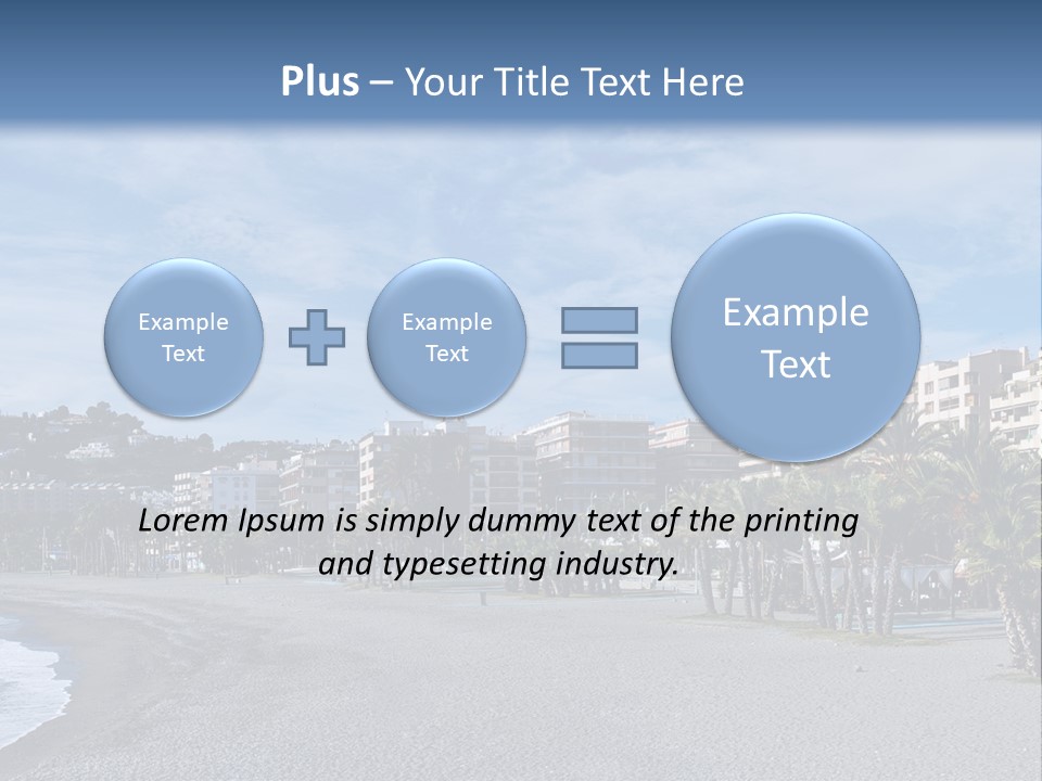 South Aerial Blue PowerPoint Template