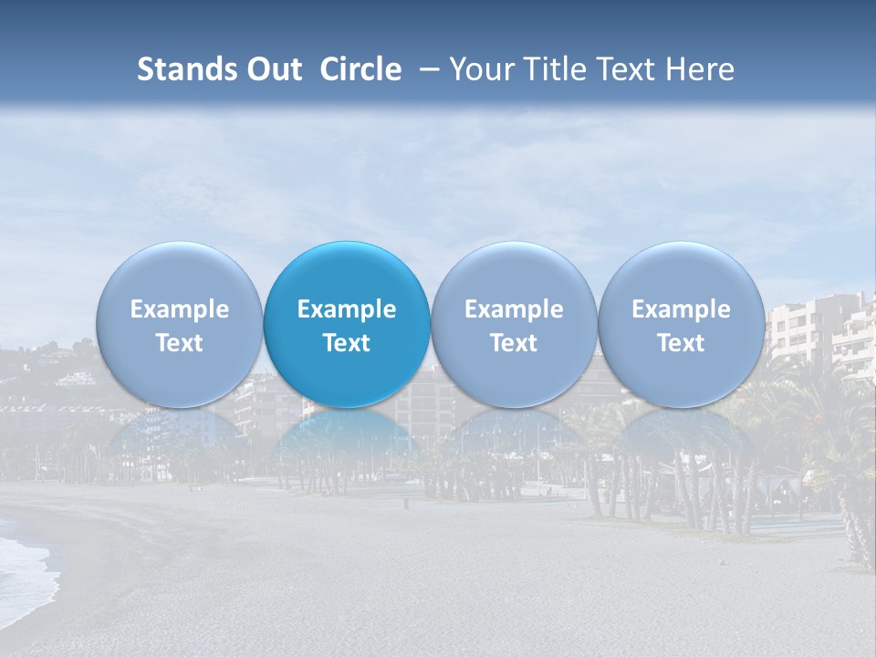 South Aerial Blue PowerPoint Template
